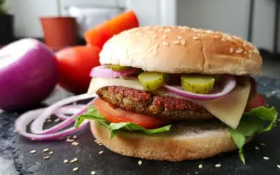Hamburguesa de lentejas crujientes