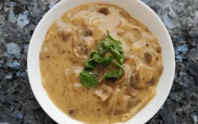Salsa de champiñones sin nata