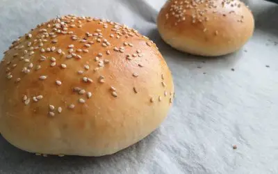 Pan de hamburguesa casero