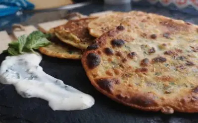 Tortitas de garbanzo y cilantro