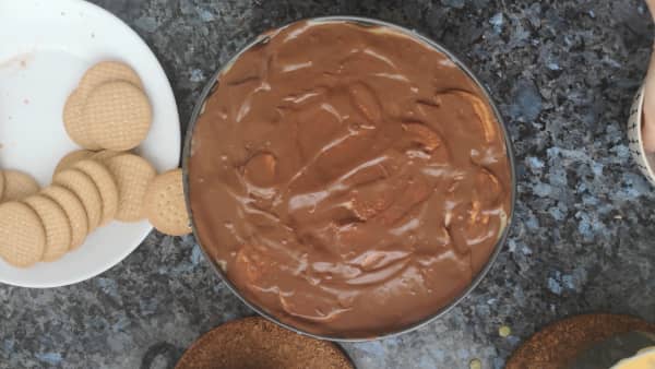 receta de tarta de chocolate con galletas